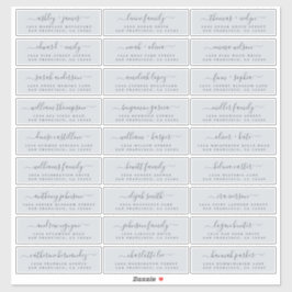 カスタマイズ結婚可能なゲスト住所 シール