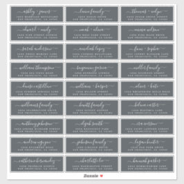 カスタマイズ結婚可能なゲスト住所 シール