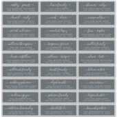 カスタマイズ結婚可能なゲスト住所 シール (正面)