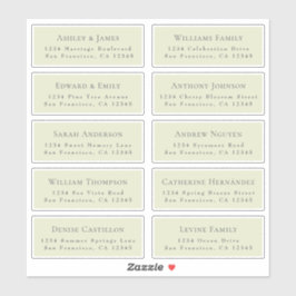 カスタマイズ結婚可能なゲスト住所 シール