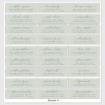 カスタマイズ結婚可能なゲスト住所 シール