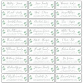 カスタマイズ結婚可能なゲスト住所 シール (正面)