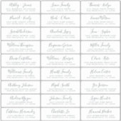 カスタマイズ結婚可能なゲスト住所 シール (正面)