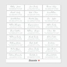 カスタマイズ結婚可能なゲスト住所 シール