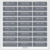 カスタマイズ結婚可能なゲスト住所 シール (シート)