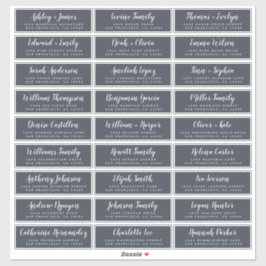 カスタマイズ結婚可能なゲスト住所 シール