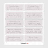 カスタマイズ結婚可能なゲスト住所 シール (シート)