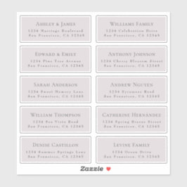 カスタマイズ結婚可能なゲスト住所 シール