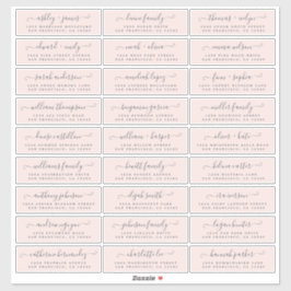 カスタマイズ結婚可能なゲスト住所 シール