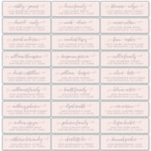 カスタマイズ結婚可能なゲスト住所 シール (正面)