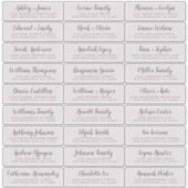 カスタマイズ結婚可能なゲスト住所 シール (正面)