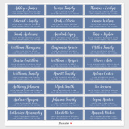 カスタマイズ結婚可能なゲスト住所 シール