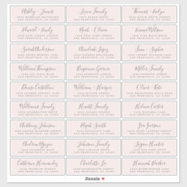 カスタマイズ結婚可能なゲスト住所 シール