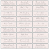 カスタマイズ結婚可能なゲスト住所 シール (正面)