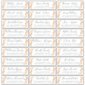 カスタマイズ結婚可能なゲスト住所 シール (正面)