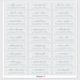 カスタマイズ結婚可能なゲスト住所 シール