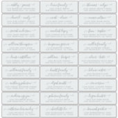 カスタマイズ結婚可能なゲスト住所 シール (正面)