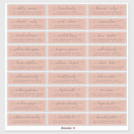 カスタマイズ結婚可能なゲスト住所 シール