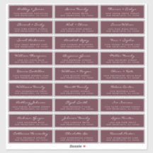 カスタマイズ結婚可能なゲスト住所 シール