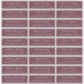 カスタマイズ結婚可能なゲスト住所 シール (正面)