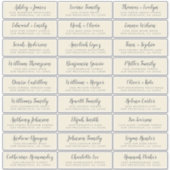 カスタマイズ結婚可能なゲスト住所 シール (正面)