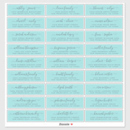 カスタマイズ結婚可能なゲスト住所 シール