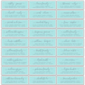 カスタマイズ結婚可能なゲスト住所 シール (正面)