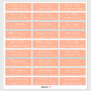 カスタマイズ結婚可能なゲスト住所 シール