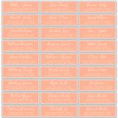 カスタマイズ結婚可能なゲスト住所 シール (正面)