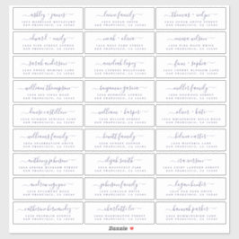 カスタマイズ結婚可能なゲスト住所 シール