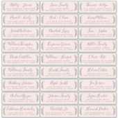 カスタマイズ結婚可能なゲスト住所 シール (正面)