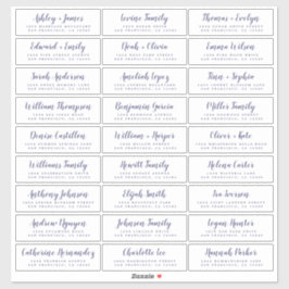 カスタマイズ結婚可能なゲスト住所 シール