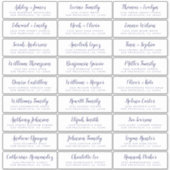 カスタマイズ結婚可能なゲスト住所 シール (正面)