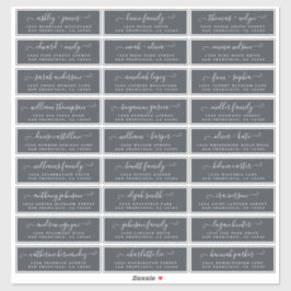 カスタマイズ結婚可能なゲスト住所 シール