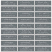 カスタマイズ結婚可能なゲスト住所 シール (正面)