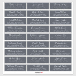 カスタマイズ結婚可能なゲスト住所 シール