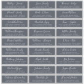 カスタマイズ結婚可能なゲスト住所 シール (正面)