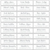 カスタマイズ結婚可能なゲスト住所 シール (正面)