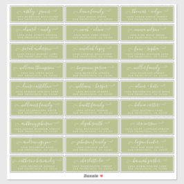 カスタマイズ結婚可能なゲスト住所 シール