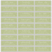 カスタマイズ結婚可能なゲスト住所 シール (正面)