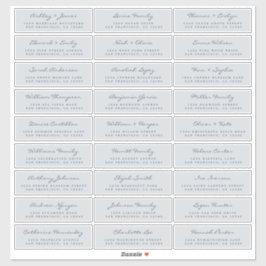 カスタマイズ結婚可能なゲスト住所 シール