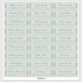 カスタマイズ結婚可能なゲスト住所 シール (シート)