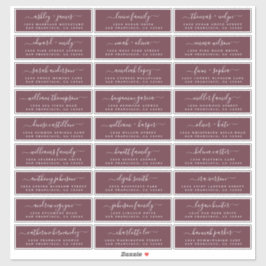 カスタマイズ結婚可能なゲスト住所 シール