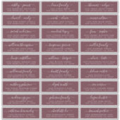 カスタマイズ結婚可能なゲスト住所 シール (正面)