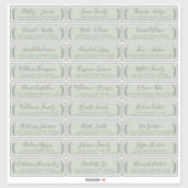 カスタマイズ結婚可能なゲスト住所 シール (シート)