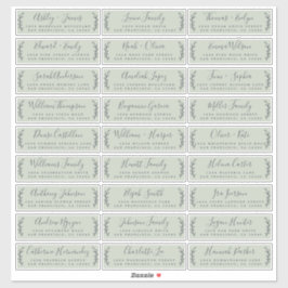 カスタマイズ結婚可能なゲスト住所 シール