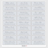 カスタマイズ結婚可能なゲスト住所 シール (シート)