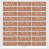 カスタマイズ結婚可能なゲスト住所 シール (シート)