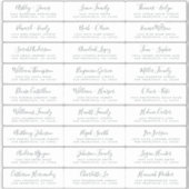 カスタマイズ結婚可能なゲスト住所 シール (正面)