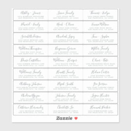 カスタマイズ結婚可能なゲスト住所 シール